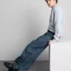 Baggy jeans med mellemhøj talje
