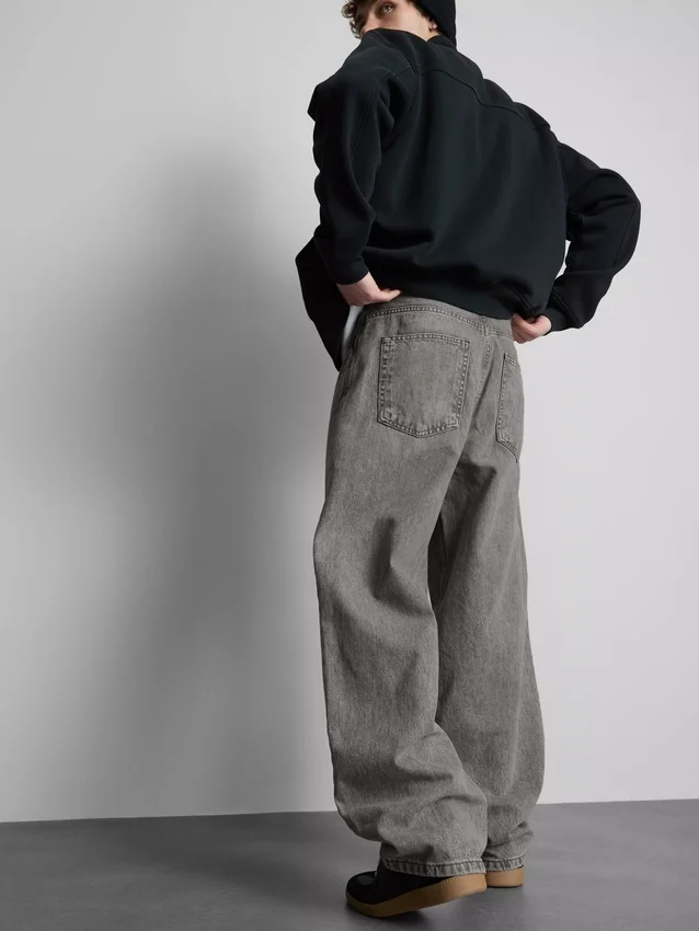 Baggy jeans med mellemhøj talje