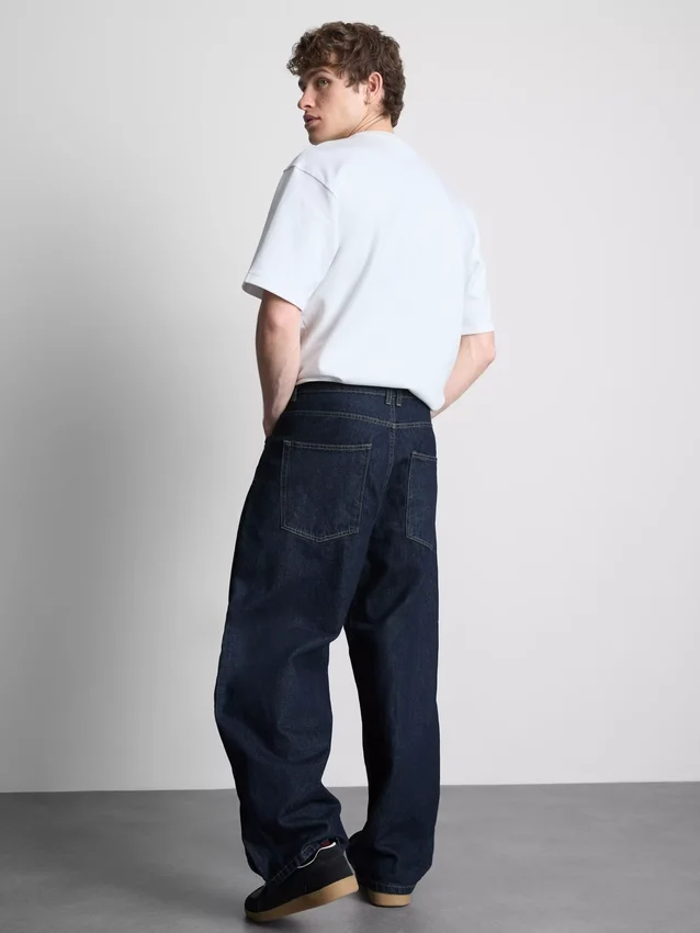 Baggy jeans med mellemhøj talje