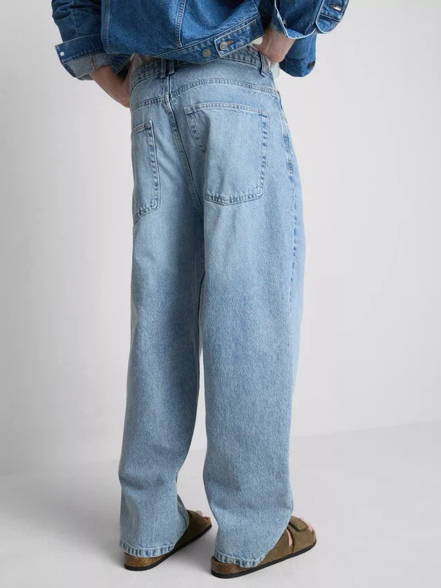 Baggy jeans med mellemhøj talje