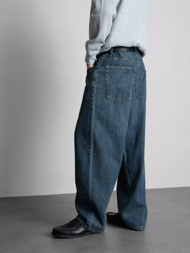 Baggy jeans med mellemhøj talje