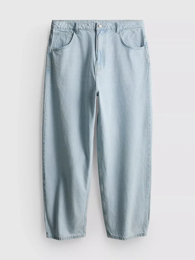 Baggy jeans med mellemhøj talje