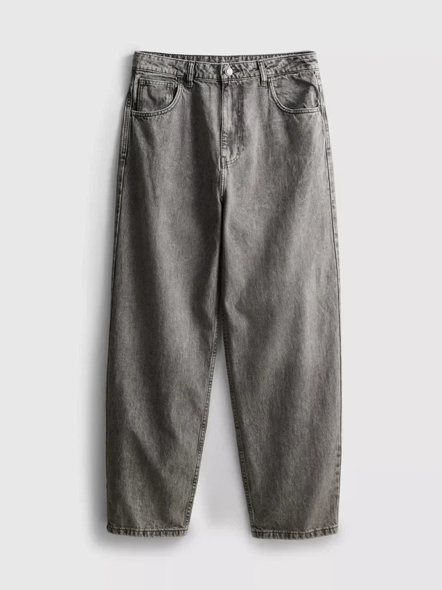 Baggy jeans med mellemhøj talje