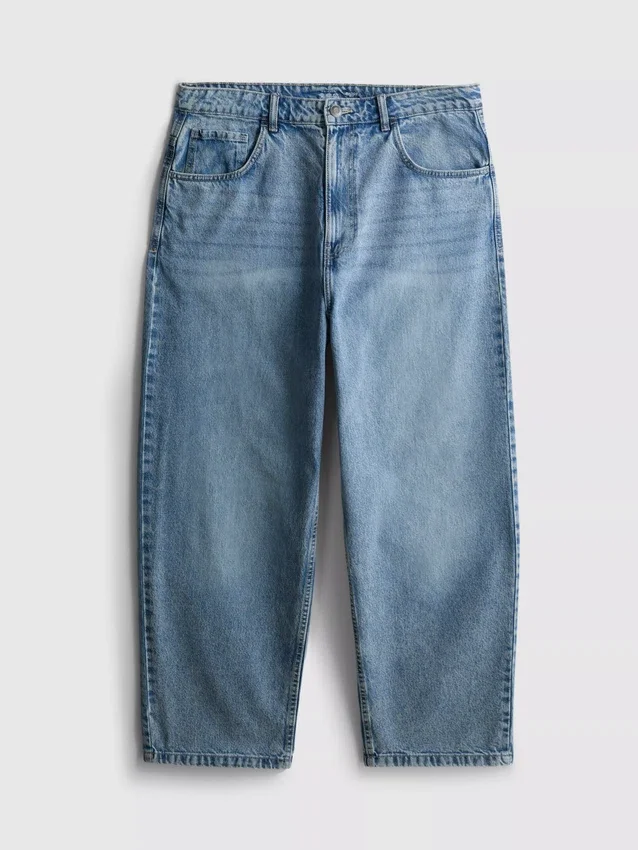 Baggy jeans med mellemhøj talje