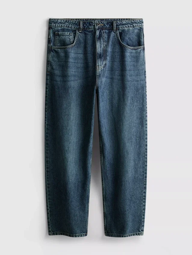 Baggy jeans med mellemhøj talje