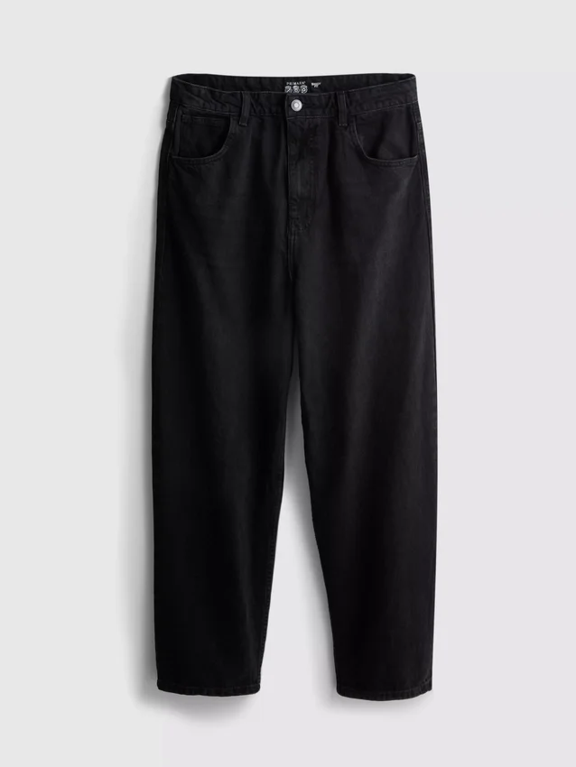 Baggy jeans med mellemhøj talje