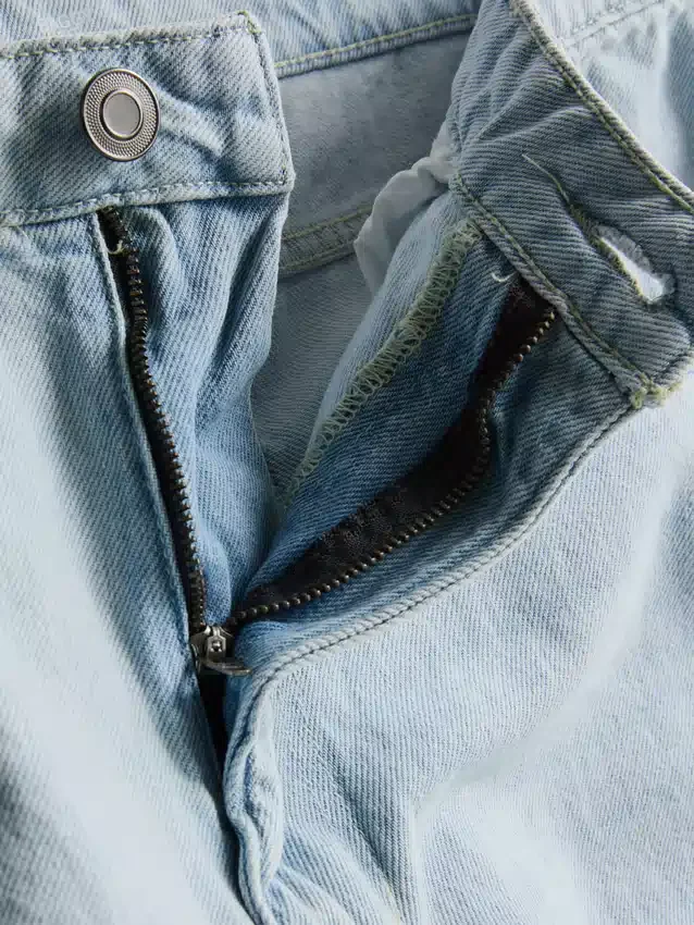 Baggy jeans med mellemhøj talje