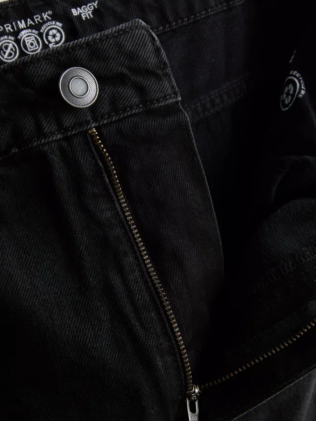 Baggy jeans med mellemhøj talje