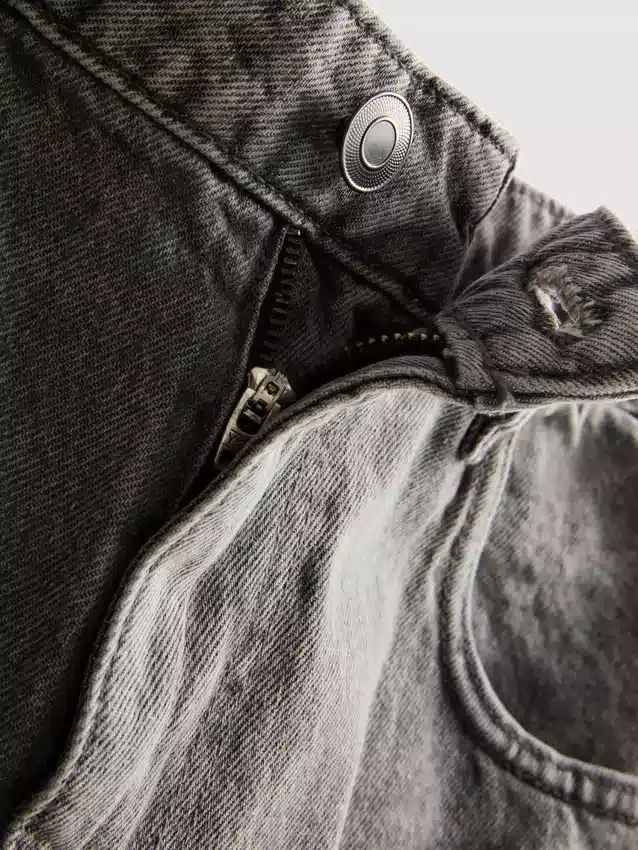 Baggy jeans med mellemhøj talje