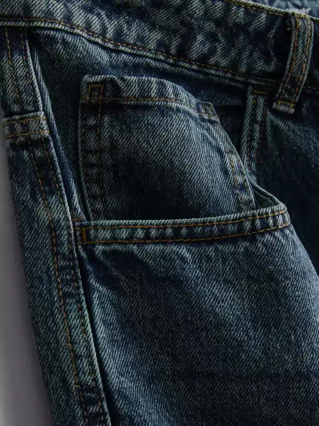Baggy jeans med mellemhøj talje