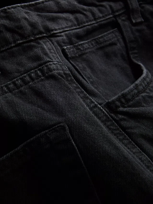 Baggy jeans med mellemhøj talje