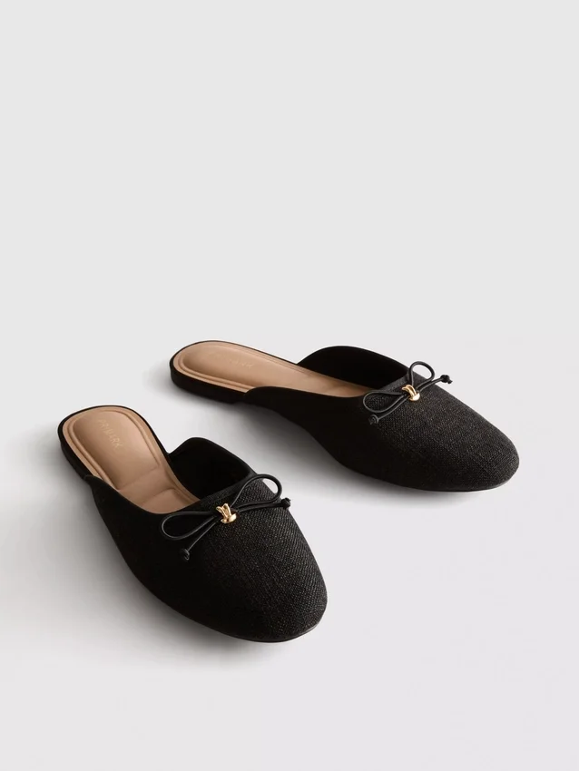 Ballerina-sandaler med sløjfedetalje