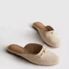 Ballerina-sandaler med sløjfedetalje