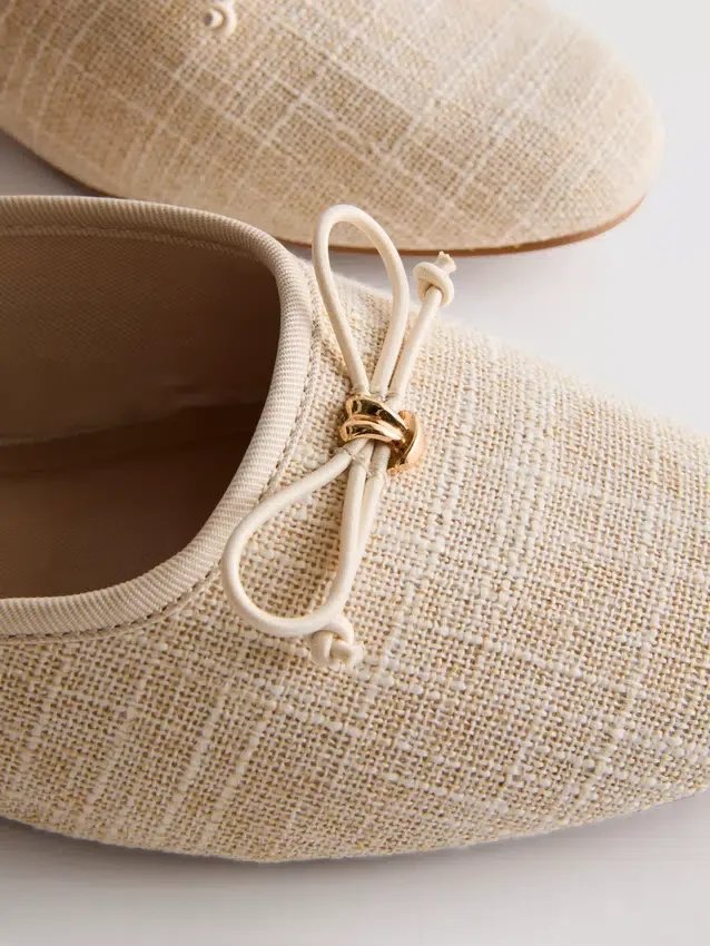 Ballerina-sandaler med sløjfedetalje