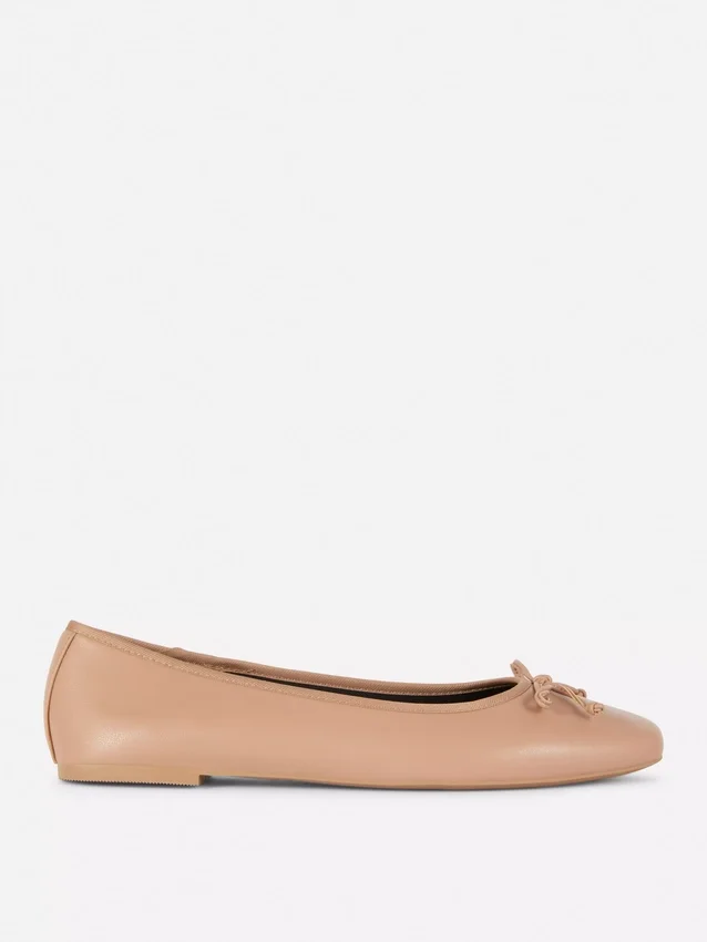 Ballerinasko med sløjfe