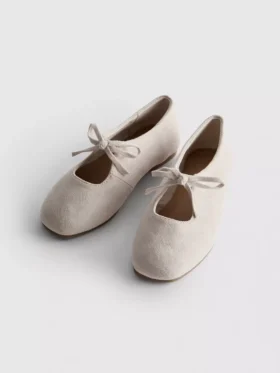 Ballerinasko med sløjfedetalje