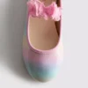 Ballerinasko med sommerfugleapplikation