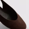 Balletflade sko med rem bagpå
