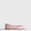 Balletpumps med sløjfe foran