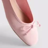 Balletpumps med sløjfe foran