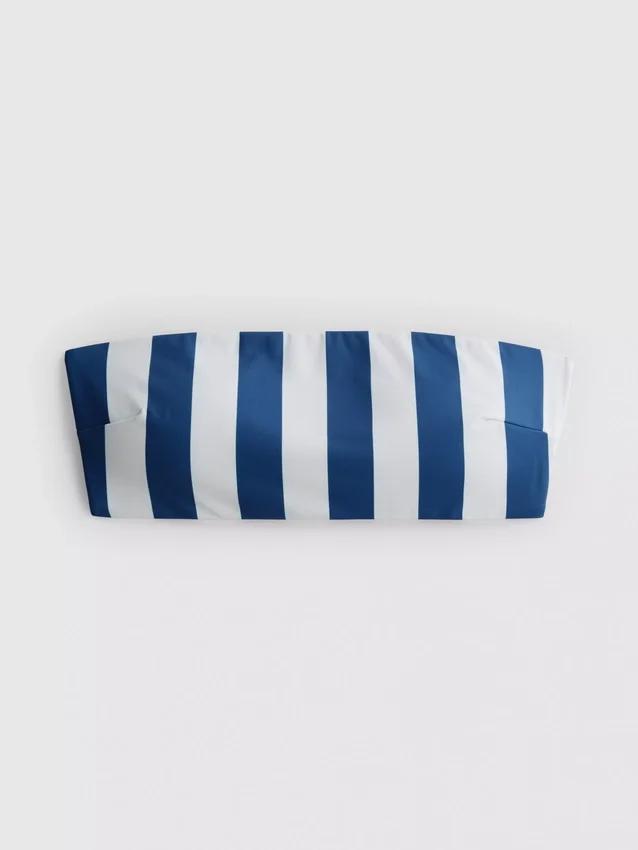 Bandeau-bikinitop med print