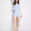 Bedrukt kort pyjamasser i boyfriend-stil