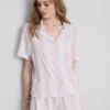 Bedrukt kort pyjamasser i boyfriend-stil