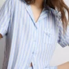 Bedrukt kort pyjamasser i boyfriend-stil