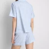 Bedrukt kort pyjamasser i boyfriend-stil
