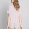 Bedrukt kort pyjamasser i boyfriend-stil