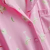 Bedrukt kort pyjamasser i boyfriend-stil