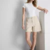 Bermudashorts i bomuldsdenim