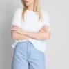 Bermudashorts i bomuldsdenim