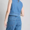 Bermudashorts i bomuldsdenim