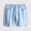 Bermudashorts i bomuldsdenim
