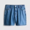 Bermudashorts i bomuldsdenim