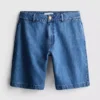Bermudashorts i bomuldsdenim