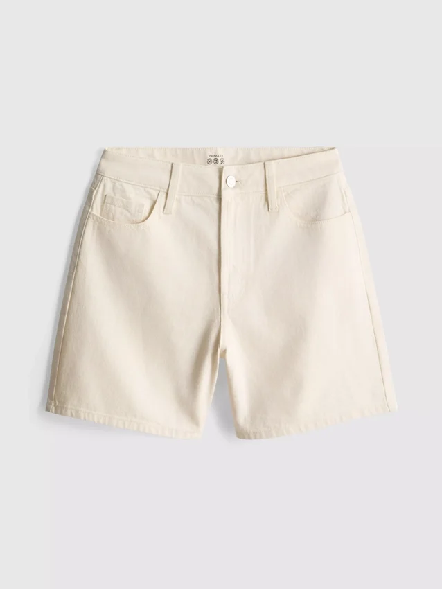 Bermudashorts i bomuldsdenim