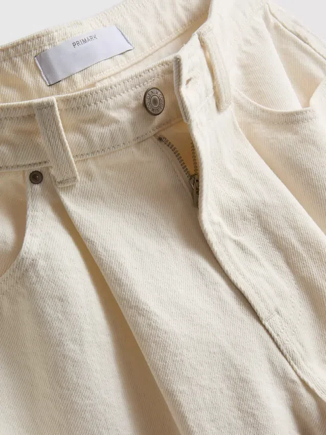 Bermudashorts i bomuldsdenim