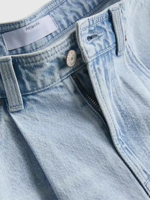 Bermudashorts i bomuldsdenim