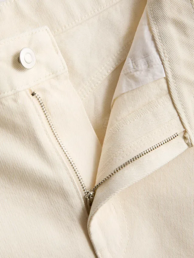 Bermudashorts i bomuldsdenim