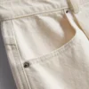 Bermudashorts i bomuldsdenim