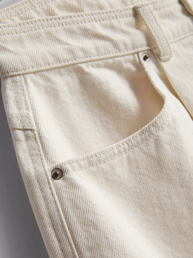 Bermudashorts i bomuldsdenim
