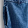 Bermudashorts i bomuldsdenim
