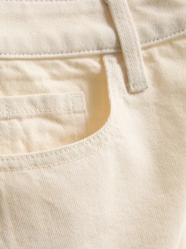 Bermudashorts i bomuldsdenim