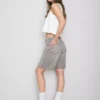 Bermudashorts i denim med rå kant
