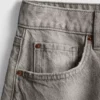 Bermudashorts i denim med rå kant
