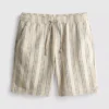 Bermudashorts med strukturerede striber