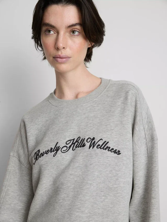 Beverly Hills-sweatshirt med højt bomuldsindhold
