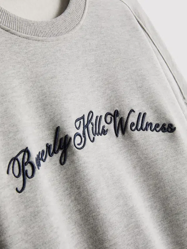 Beverly Hills-sweatshirt med højt bomuldsindhold